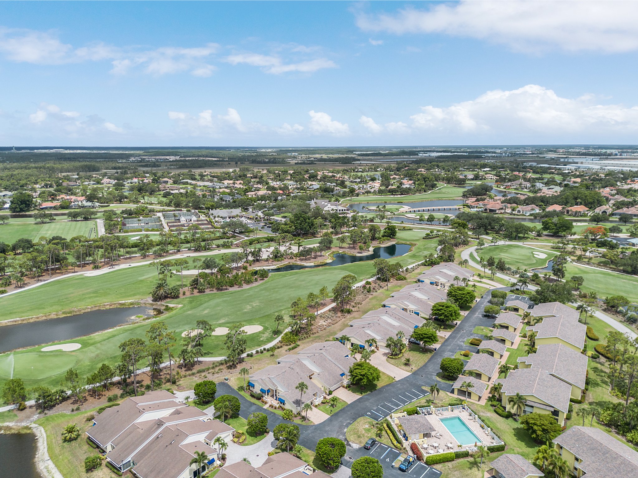 Carriedale villas drone view