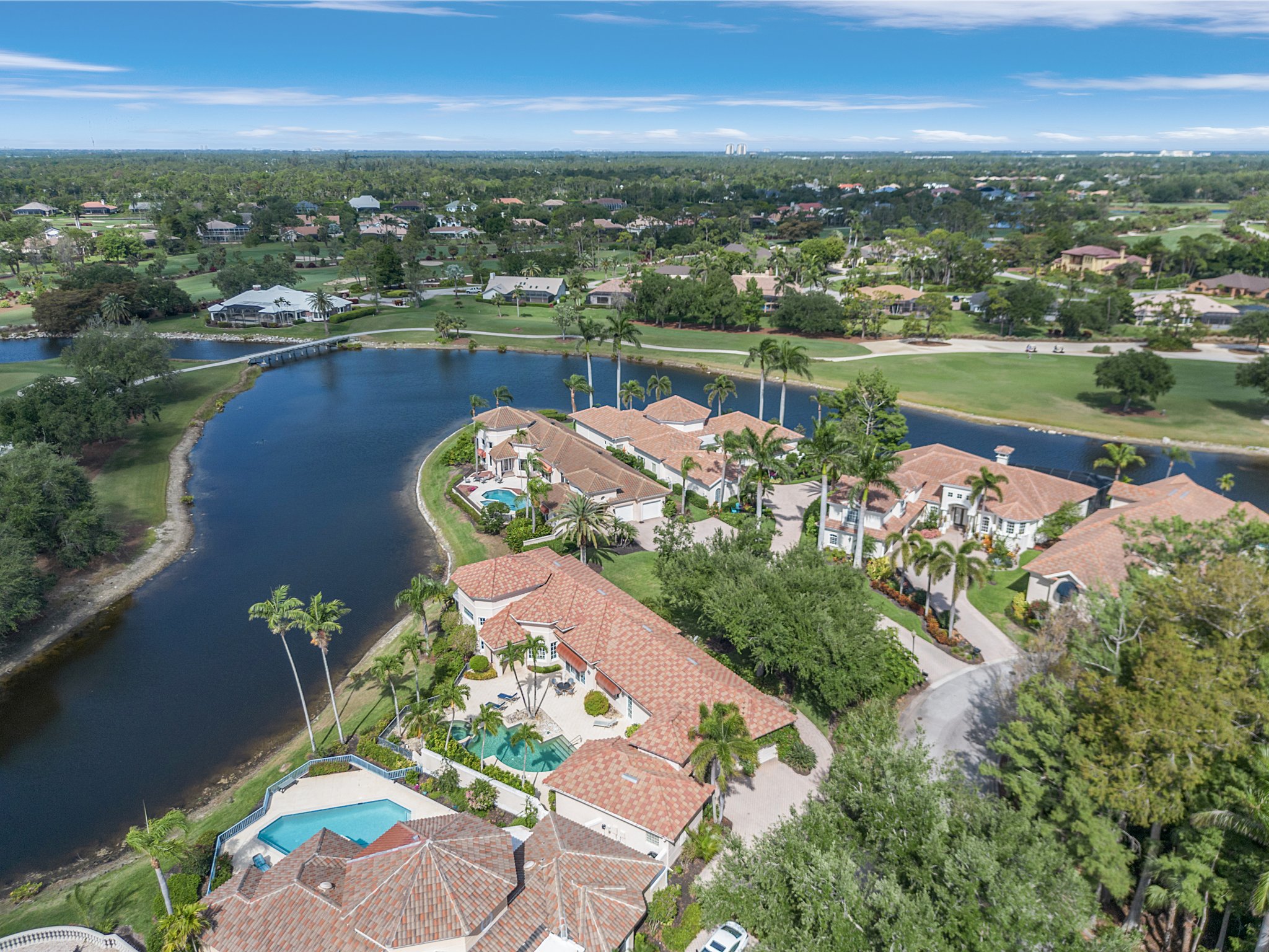 St Andrews estate homes aerial view
