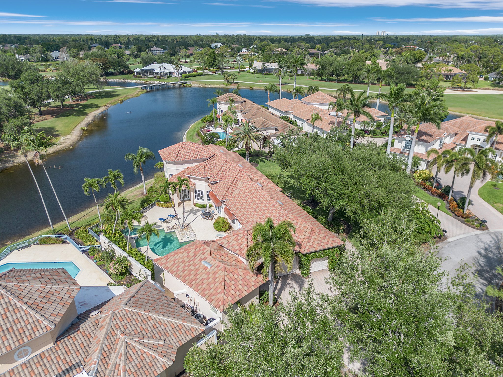 St Andrews neighborhood drone view